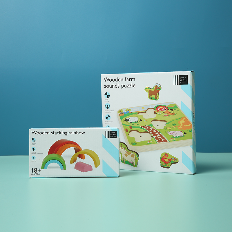 Plastikkartonspielzeug-Verpackungsbox für Kinderspielzeug mit Formlöchern