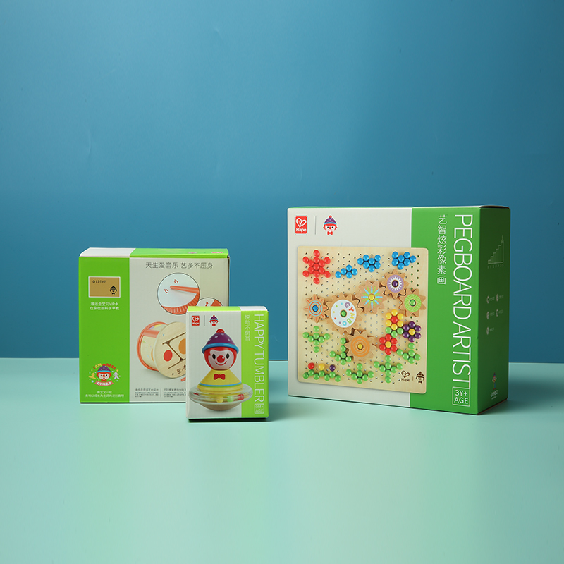 Plastikkartonspielzeug-Verpackungsbox für Kinderspielzeug mit Formlöchern